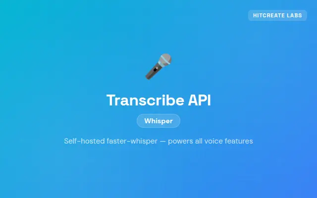 Transcribe API preview